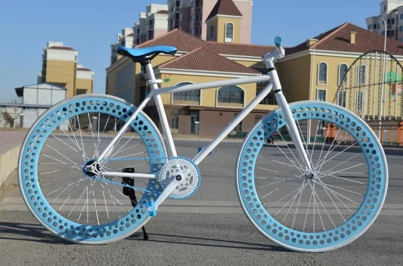 Fixie велосипедов fixed gear велосипед 70 мм полые колеса фиксированные передачи супер