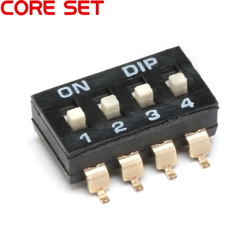 10 шт./лот SMD DIP переключатель 2/4/8 Pin 2 54 мм шаг Красный Синий защелкивающиеся