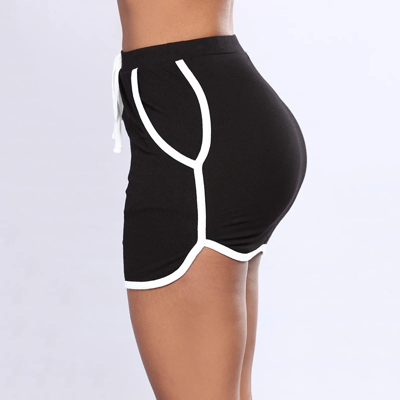 

Elastic Waist White Side Striped Mini Skirt Women Fashion Nice Vogue Short Skirts Drawstring Club Skirts Saia Mujer