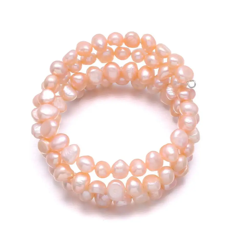 100% браслеты из натурального пресноводного жемчуга высококачественные для