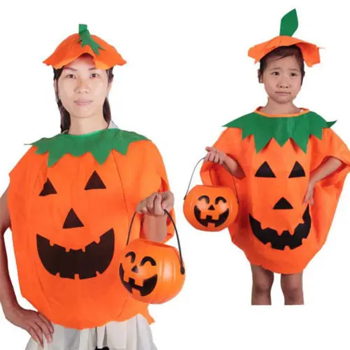 Новинка 2018 костюм на Хэллоуин шляпа тыква одинаковые комплекты для семьи