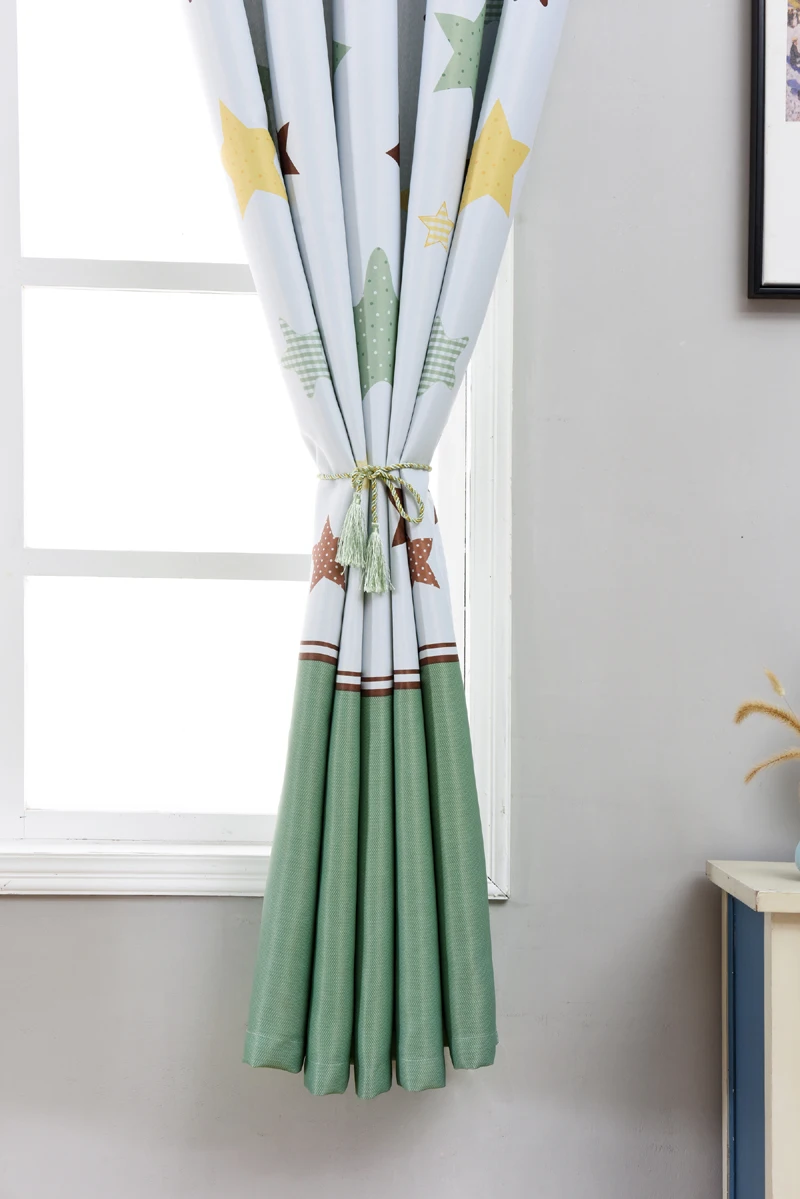 1 шт., W100xL200cm, Короткие шторы, жалюзи для детей, для мальчиков, для украшения спальни, маленькие оконные шторы, PC011C