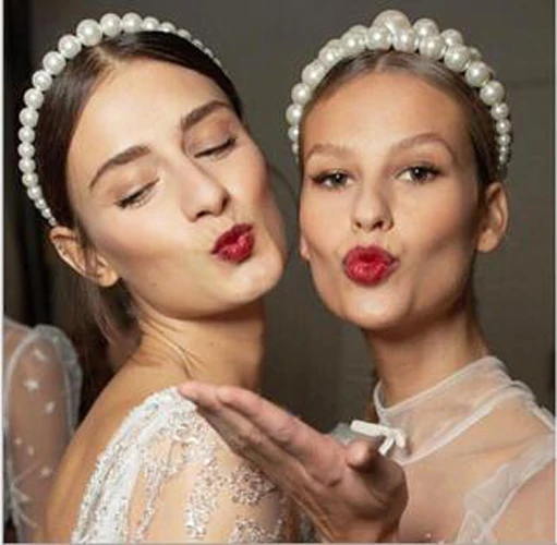 Модные романтические ободки для волос Boho с искусственным жемчугом аксессуары