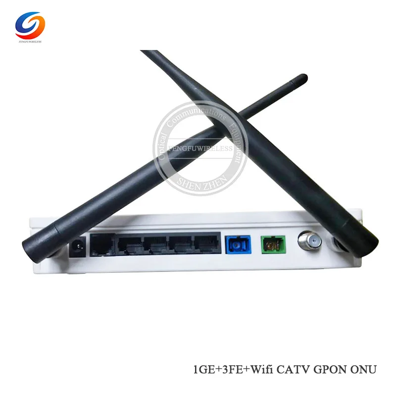2019 Лидер продаж 1GE + 3FE CATV WIFI GPON/EPON ONU ONT роутер совместимый с Huawei ZTE GPON EPON английская