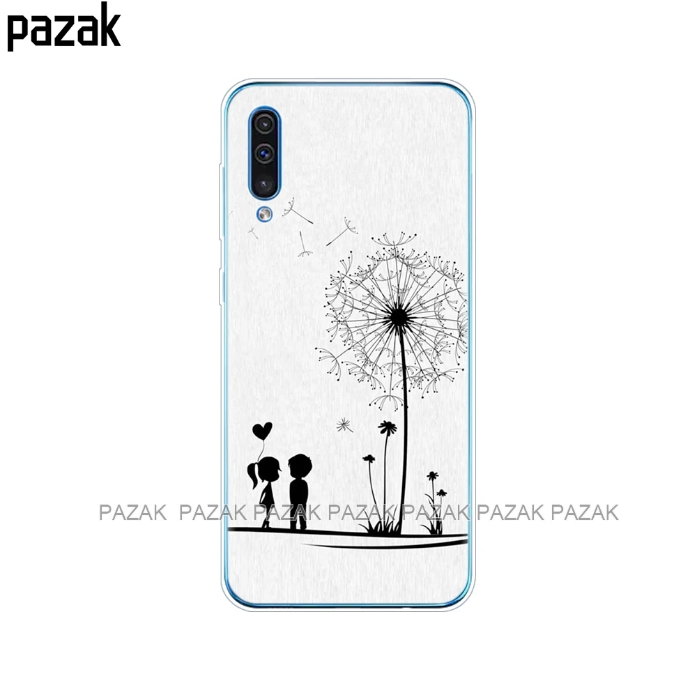 61545 Чехол для Samsung Galaxy A50, силиконовый прозрачный чехол на заднюю панель телефона для Samsung A50 A505 A505F, SM-A505F, мягкий чехол 6,4, чехол, бампер - Цвет: 61545