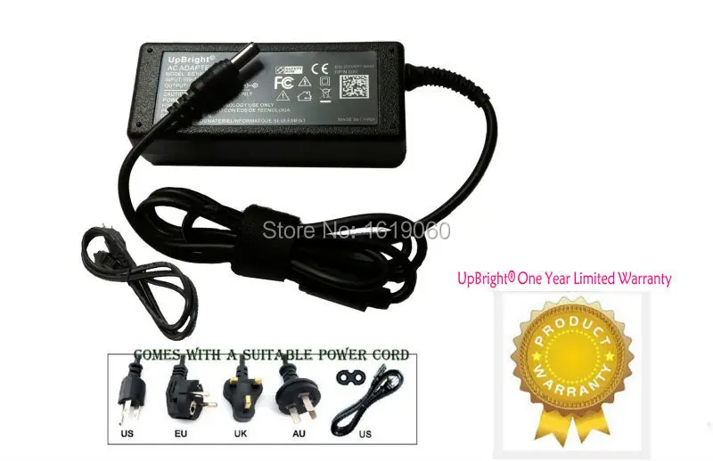 UpBright Новый 19V AC /DC адаптер для Netgear R7900 R8500 R9000 100NAS Nighthawk X8 AC5300 X10 AD7000 маршрутизатор