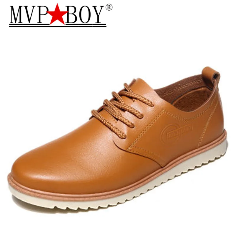 MVP BOY Hot! Мужские туфли на плоской подошве повседневные кожаные дышащие в