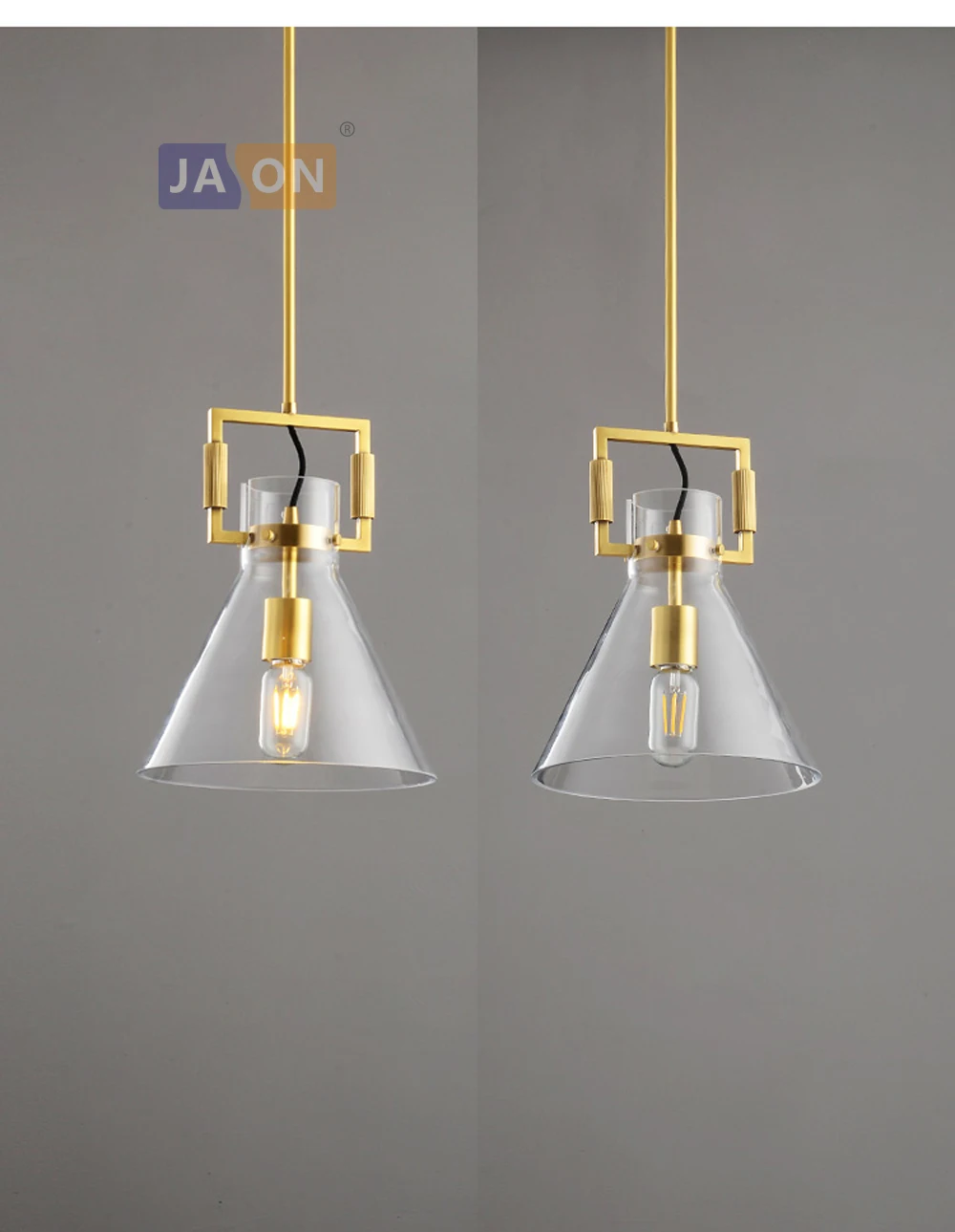 Led e27 Американский медный стеклянный золотой люстра освещение Lamparas De Techo подвесной светильник Lampen для столовой