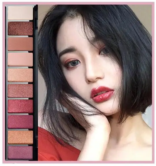 10Colors-4 Профессиональные 40 цветов s матовые цветные пигменты Тени для век для макияжа блестящие матовые водонепроницаемые тени для век - Цвет: 10Colors-4