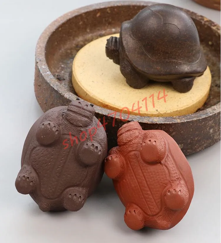 

Purple Sand General Turtle, Ceramic Kungfu Teaware, Pure Handmade, Exquisite Tea Ceremony Crafts, Decorations