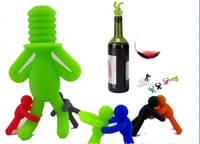 red wine aerator plug cap bottle pour shutoff silicone seal stopper liquor spirit pourer wine spout with rubber stopper zw743