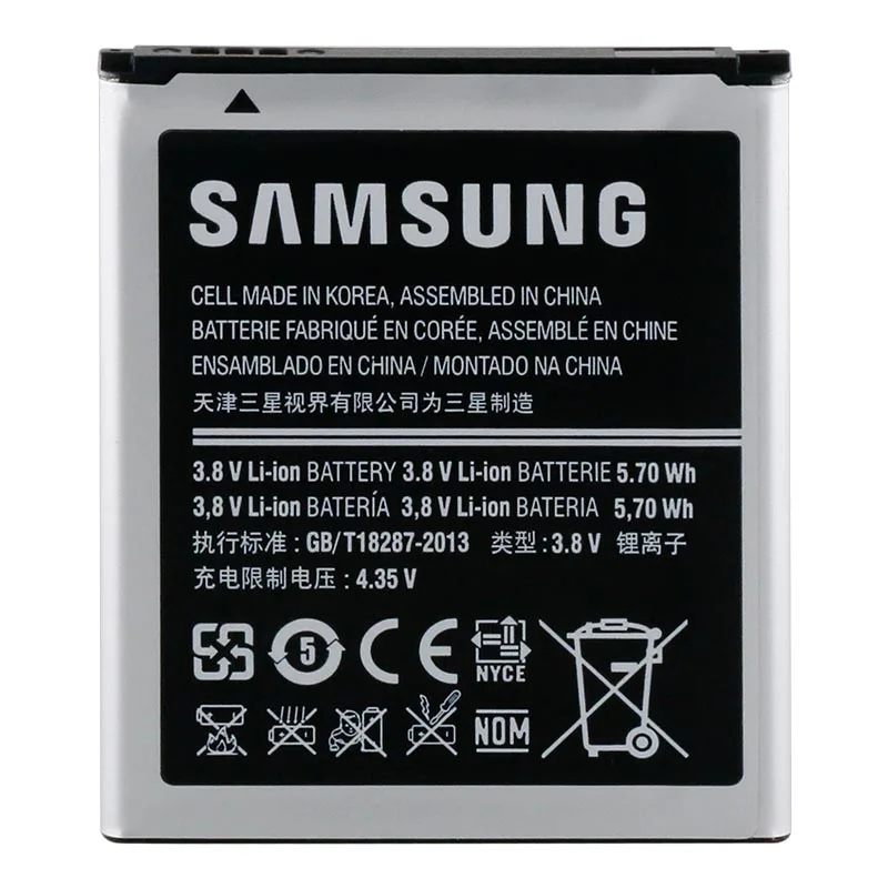 Samsung 100% Новый оригинальный сменный аккумулятор для samsung Galaxy S Duos S7562 I8160 S7560 S7580 I739 J1
