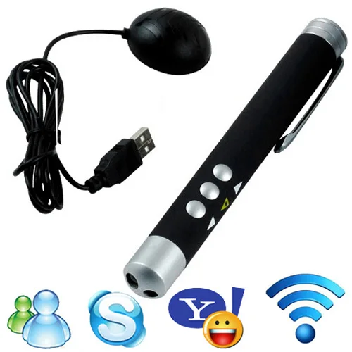 S5H USB Wireless Remote Control Red Laser Powerpoint Presentation Pointer Pen |