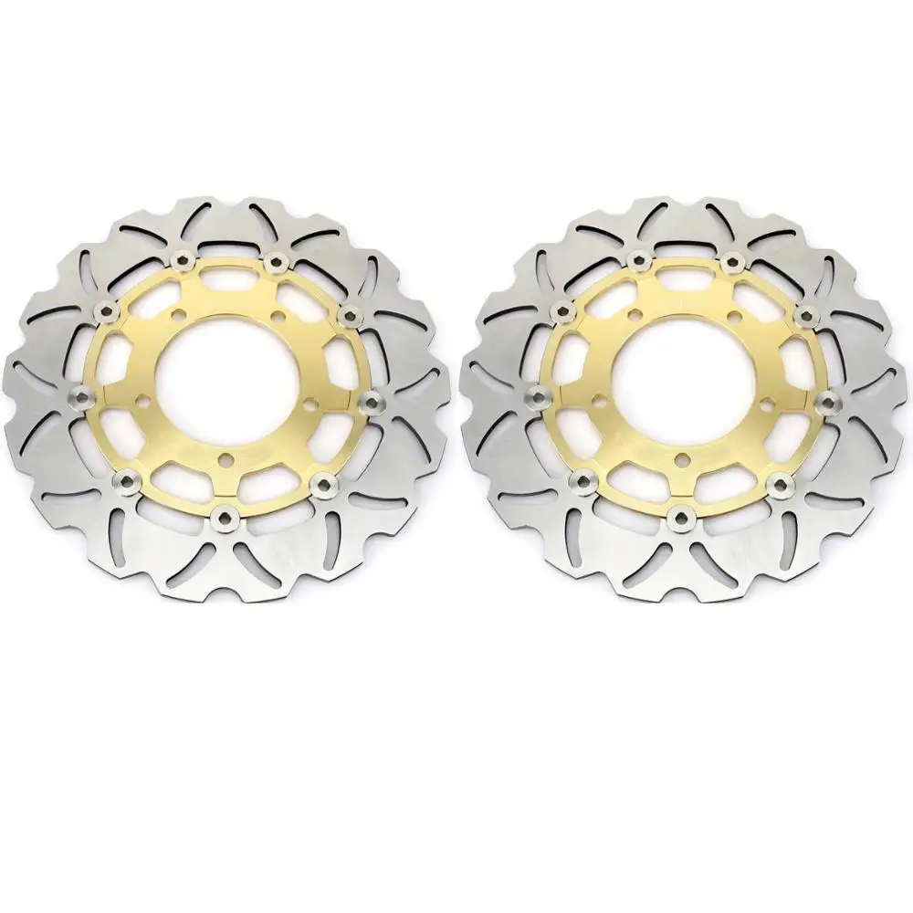 Wavy Gold Front BIKINGBOY спереди и сзади тормозные диски роторы для Suzuki GSXR GSX-R 600 750 2006 2007 K6 K7 GSXR1000 GSX-R1000 2005-2008 K5-K8 - Цвет: Wavy Gold Front