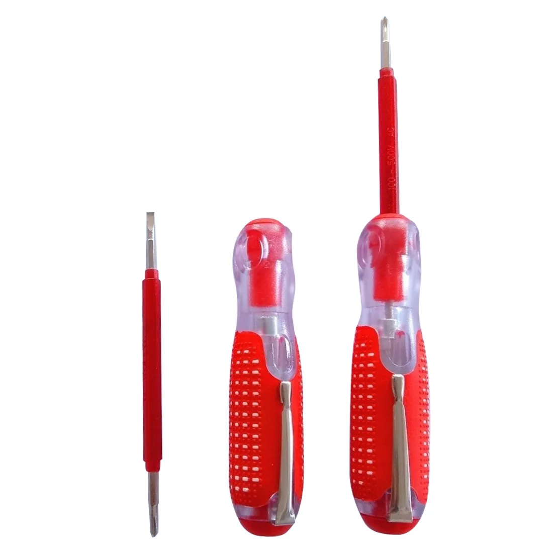 

100-500V Multi Function Screwdriver Test Pencil Electric Test Tester Strdy Red Durable Insulation Electrician Home Test Pen