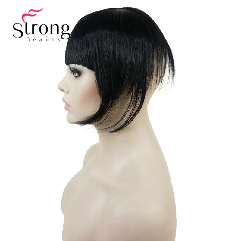 StrongBeauty, синтетические волосы, тонкие, аккуратные, воздушные челки, на заколках, с бахромой, передние волосы, Висячие челки, волосы для наращивания, шт., цвет на выбор