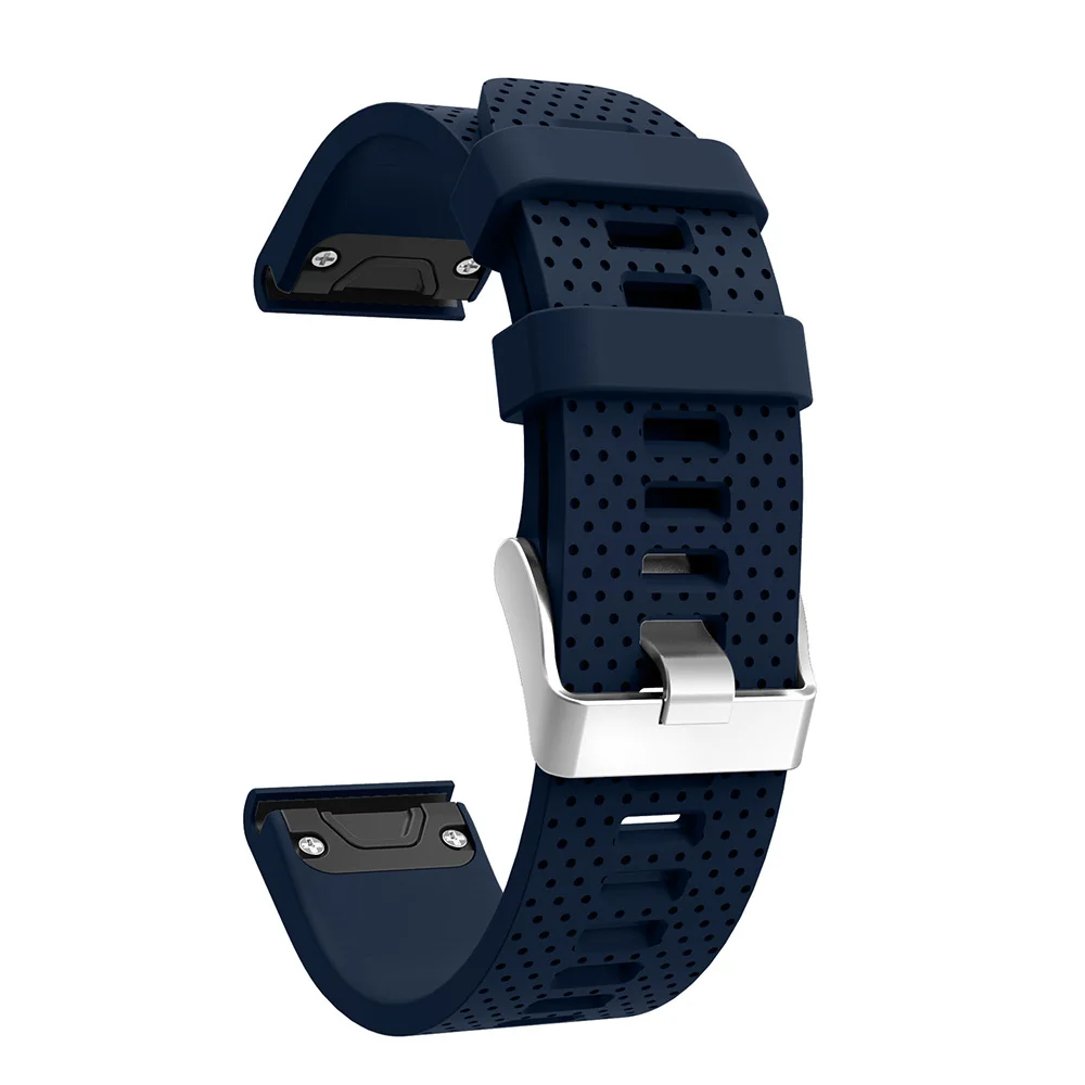 Midnight blue 26 22 20 мм ремешок для часов Garmin Fenix 5X5 5S 3 3HR D2 S60 gps часы быстросъемные силиконовые Easyfit ремешок - Цвет: Midnight blue