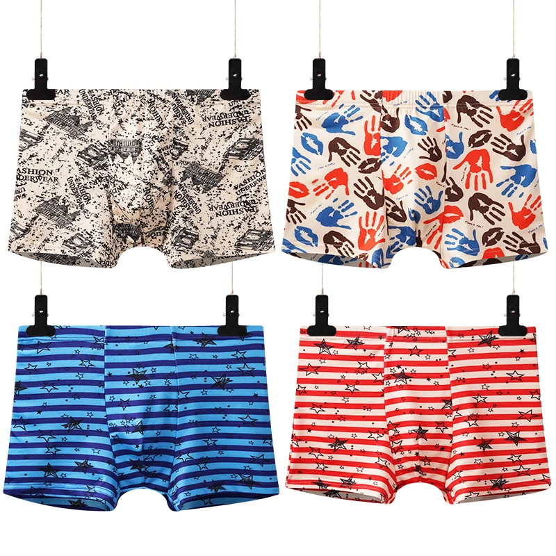 2018 Новые 4 шт/партия Свободные шорты мужские трусы хлопок большое удобное и