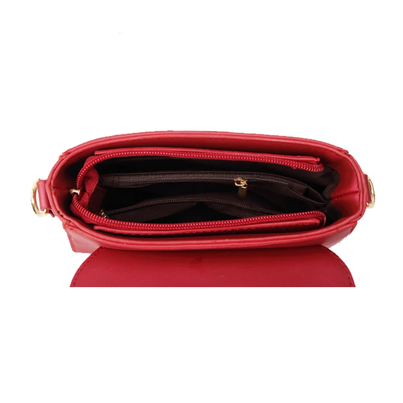 Сумка женская кожаная через плечо сумка мессенджер с мелкой цепочкой и