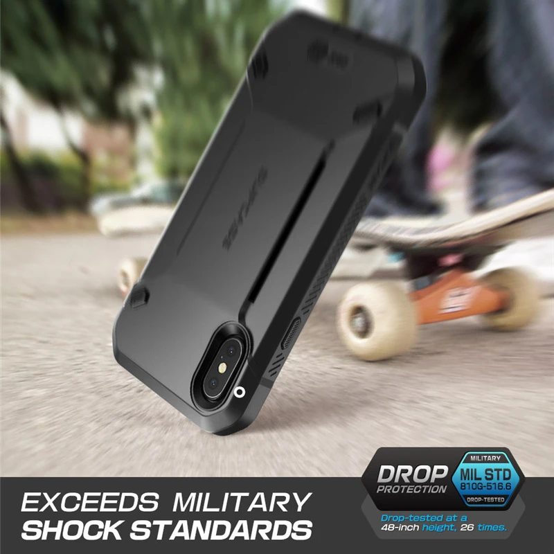 SUPCASE для iPhone XS X чехол на руку легко облегающий спортивный бега с встроенной
