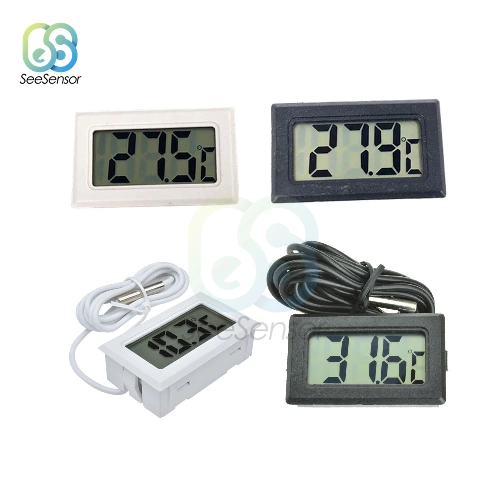 

LCD Mini Digital Thermometer for Freezer Temperature -50~110 degree Refrigerator Fridge Thermometer Temperature Sensor Meter