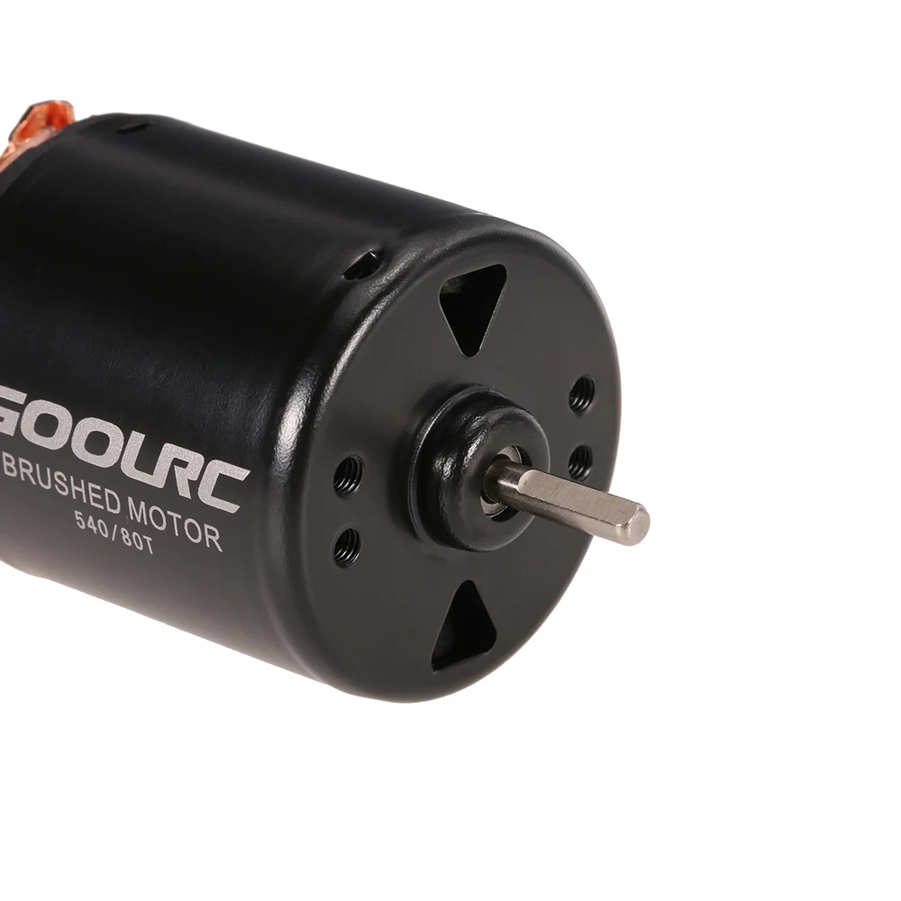 Щеточный двигатель GoolRC 540 80T 13T 17T 21T 23T 27T 35T для внедорожника 1/10 скалолазания