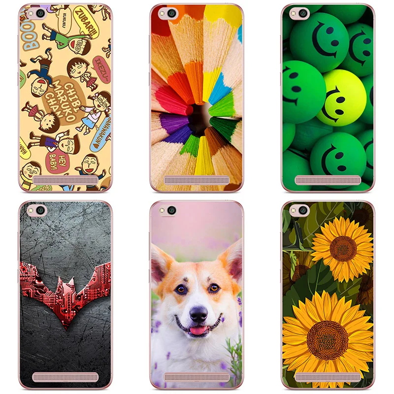 For Xiaomi Redmi 5A hard Plastic Case Cover phone shell Colorful printing Painted Flower Cases |