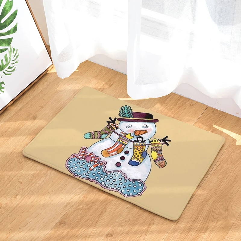 Украшение рождественских подарков коврик с рождественским дизайном без