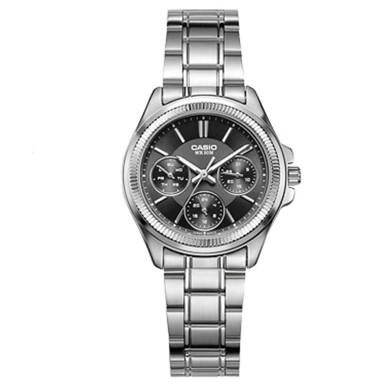 Casio, женские часы, модные, повседневные, аналоговые, с указателем, серия 50 метров, водонепроницаемые, кварцевые часы с золотым ремешком, LTP-2088, Relogio