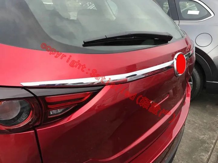 Крышка задней крышки багажника из АБС-хрома маленькая Накладка для Mazda CX-5 CX5 2017 2018