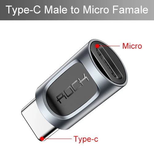 Type C to Micro Адаптер типа C до 3,5 мм для освещения Micro USB C OTG для USB-C до 3,5 мм Jack аудио конвертеры mini type-C Male to Micro Famale - Цвет: Type C to Micro