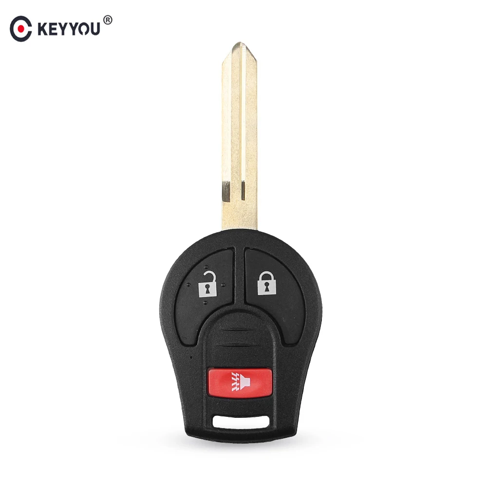 Чехол KEYYOU для Nissan Rogue Cube Juke Micra Qashqai Fob 2 + 1 3 кнопки запасной чехол автомобильного