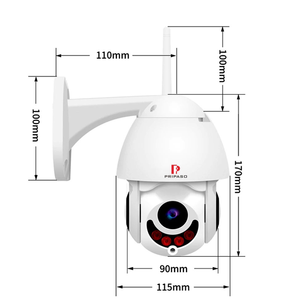 1080P 2MP домашняя беспроводная Wifi камера HD CCTV Vision 360 камера слежения PTZ с поддержкой протокола ONVIF уличная ipCam видеонаблюдение ipcam