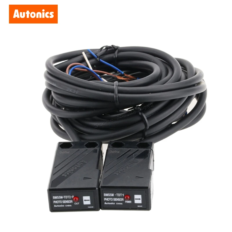 Autonics 12 24VDC фотоэлектрический переключатель 5 м Фото сенсор BMS5M TDT P через луч