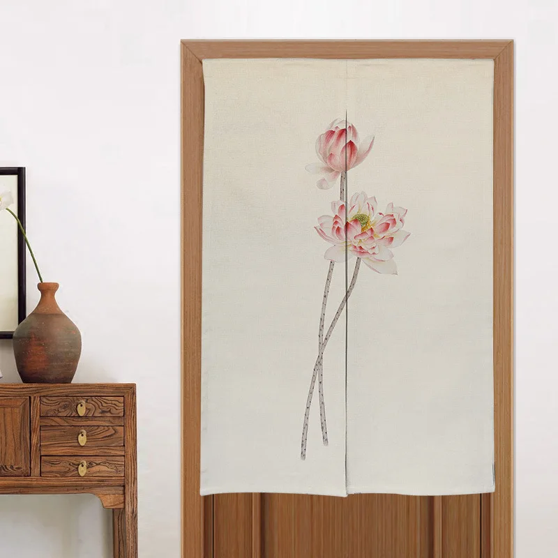 1 piece Style 8 1PCS Ink Painting Chinese Japan Style Door Curtains Decorative Door Curtains Home Decor Kitchen Door Curtains RodPocket HM019#30 - Цвет: 1 piece Style 8