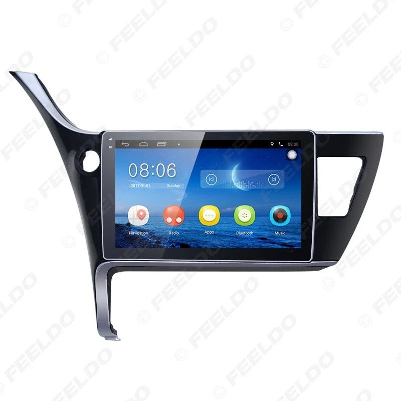 FEELDO новый 10 1 &quotAndroid 6 0 четырехъядерный Автомобильный GPS Bluetooth Navi Радио USB