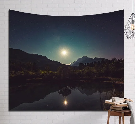 

CAMMITEVER Sea Scenery Tapestry 3D Beach Towels Mandala Wall Hanging Rectangle Mandala Sunset Tapestries