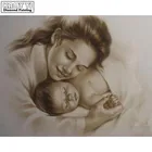Вышивка для мамы и ребенка, алмазная вышивка, домашняя искусственная картина, полный 5D алмазная живопись своими руками