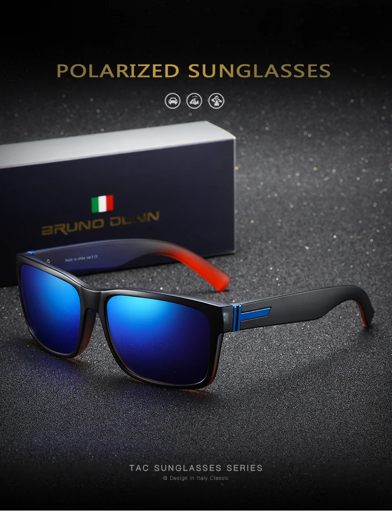 Bruno Dunn Brand Designer Polarized Sunglasses Men Sun Glases women oculos de sol masculino Lunette soleil femme sunglases