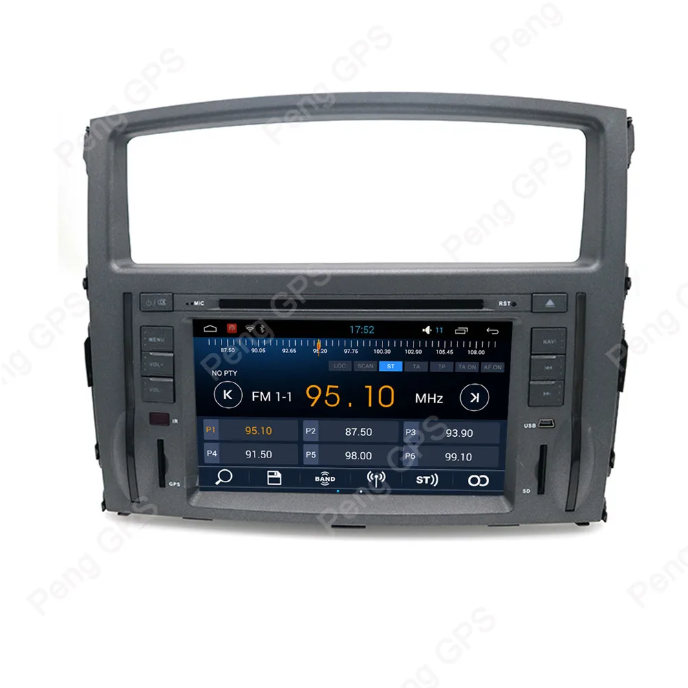 Автомагнитола 2 Din 4 + 32 ГБ 8 ядер Android 0 для MITSUBISHI PAJERO 2006-2011 GPS-навигация CD DVD-плеер