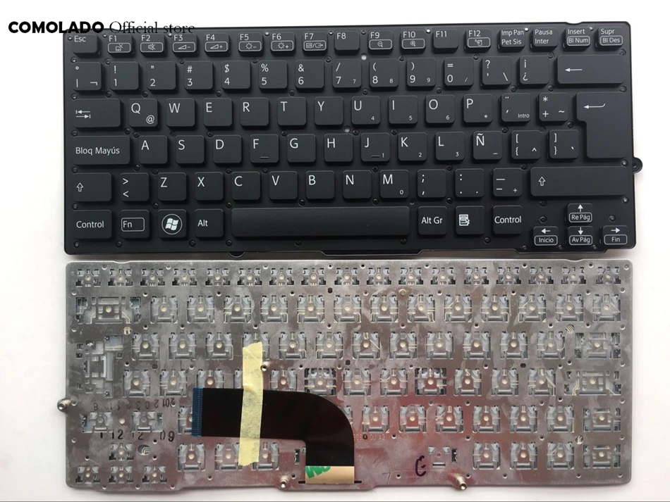 Латиноамериканская Клавиатура для ноутбука Sony Vaio VPC-SD SB SD черная без рамки