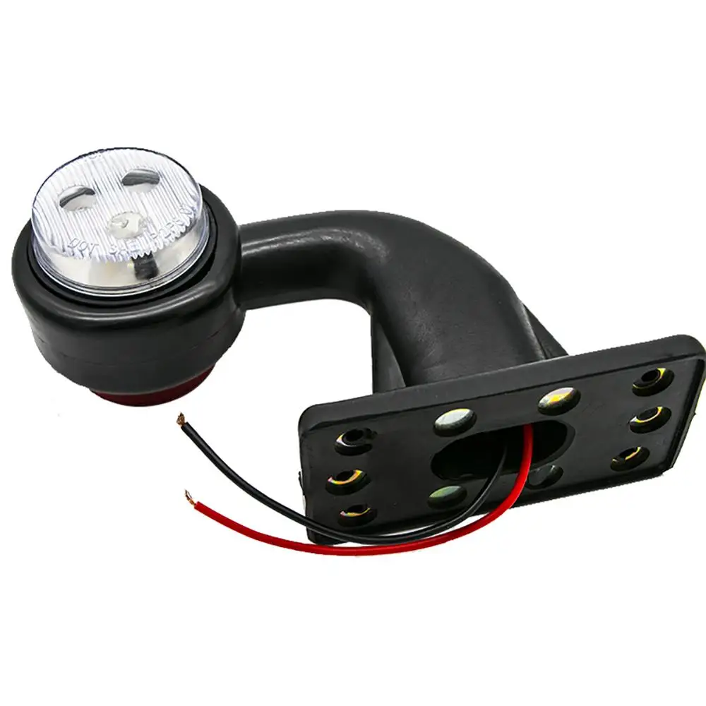 2 шт 12V светодиодные, боковые, габаритные фонари локоть контур задний фонарь "Динамо" для грузовой автомобиль с прицепом грузовой автомобиль