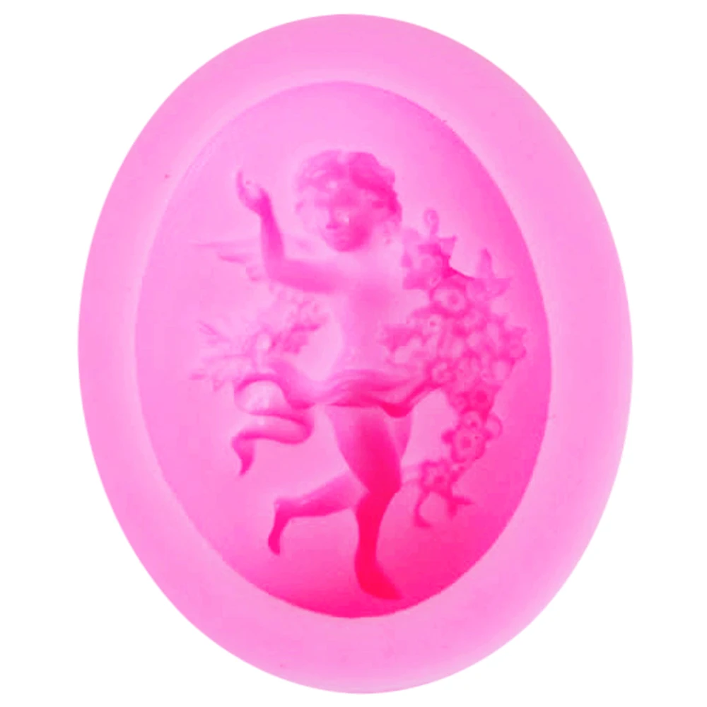 Силиконовая форма Byjunyeor в виде ангела для девочек инструмент выпечки из мягкой