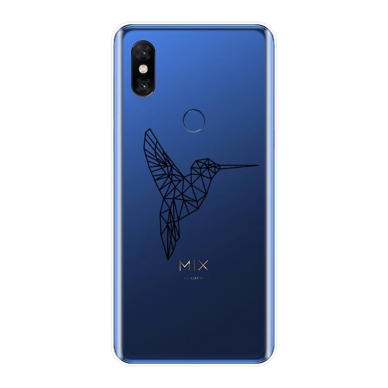 Задняя крышка для Xiaomi Mi Max Note 1 2 3 кошка собака лиса слон олень черный силиконовый