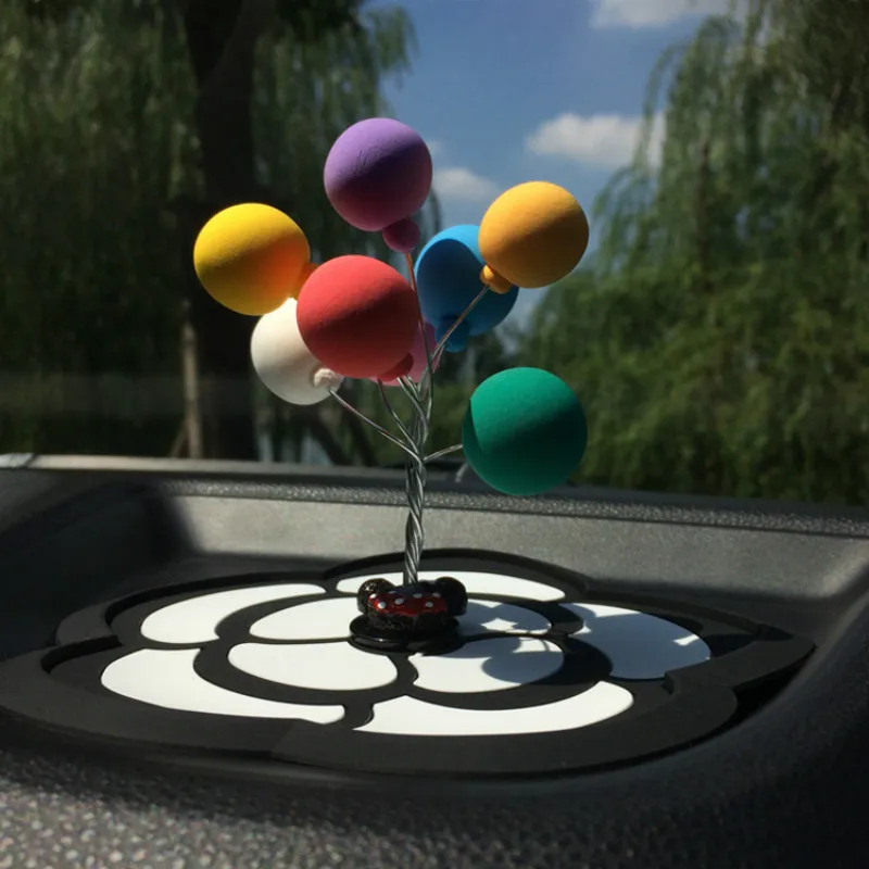 

Модный Красочный глиняный воздушный шар, украшение салона автомобиля, украшение приборной панели