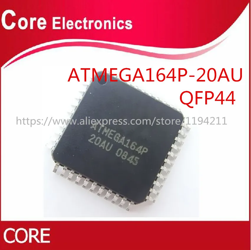 10 шт./лот ATMEGA164P 20AU ATMEGA164 MCU 8BIT 16KB FLASH TQFP 44 IC|Интегральные схемы| |