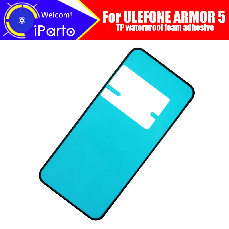 

100% оригинальная новинка для ULEFONE ARMOR 5 TP Водонепроницаемая передняя рамка Задняя стеклянная крышка чехол клейкие наборы наклеек