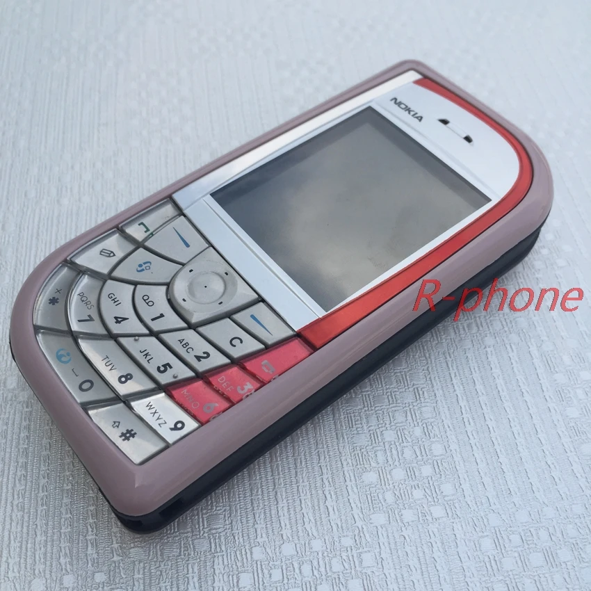 Оригинальный разблокированный отремонтированный Nokia 7610 розовый мобильный