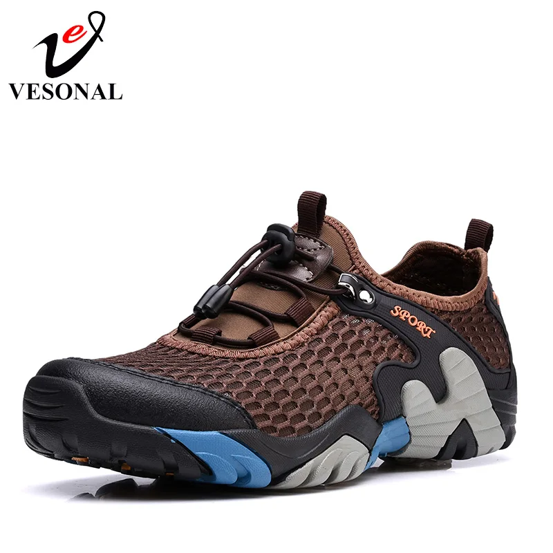 VESONAL Spring Summer Male Sneakers Mesh Shoes For Men Walking Breathable Soft Quality Casual Comfortable Designer Footwear 2018 | Обувь