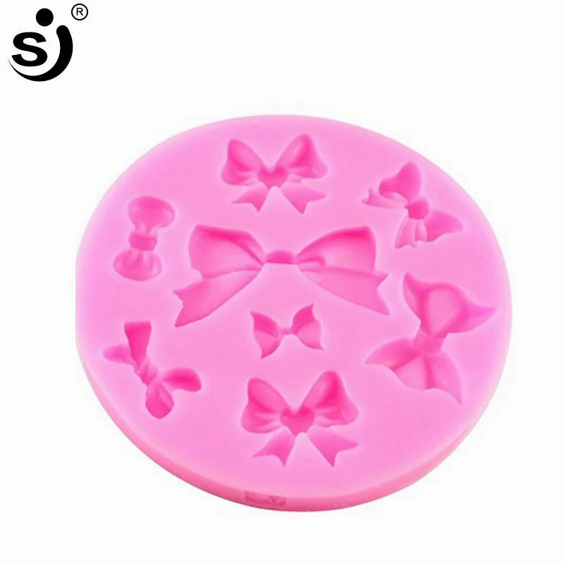 Силиконовая форма для мастики SJ 3D мини Луки сахарное ремесло инструменты